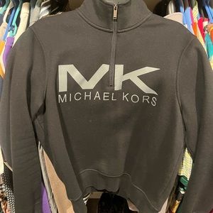 Mens Michael Kors Logo 1/2 Zip